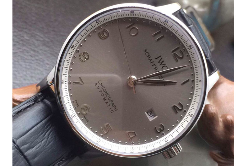 IWC Portuguese 1:1 Best Edtion 89000 Movement SS/LE Grey Dial