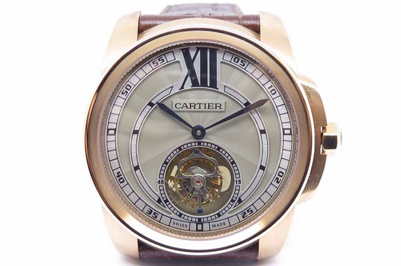Cartier Calibre de Cartier Tourbillon RG/LE Grey Flying Tourbillon