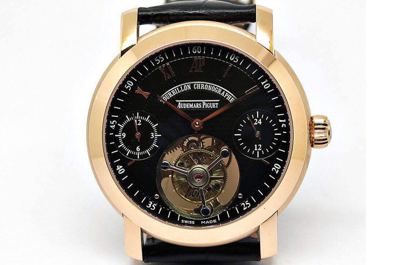 Audemars Piguet Jules Audemars Calender Tourbillon RG/LE Black Tourbillon