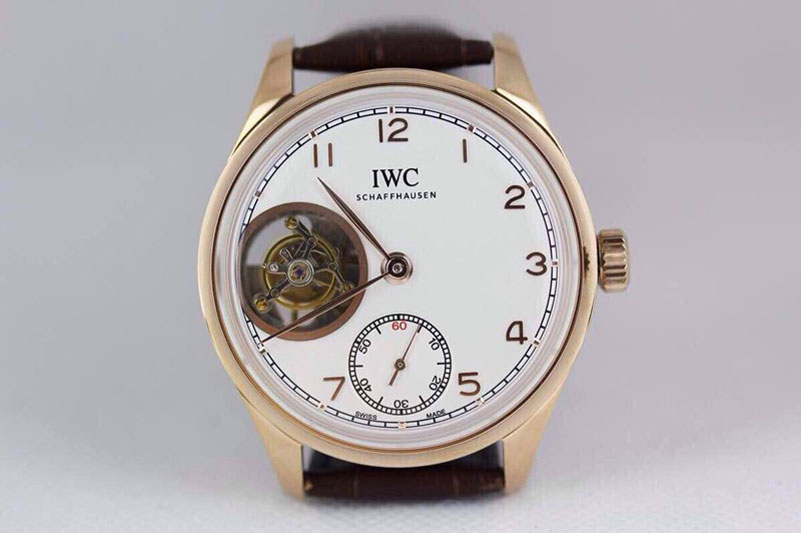 IWC Portugese FA Jones Tourbillon RG/LE White Tourbillo