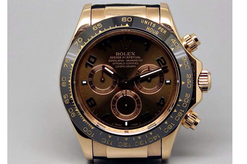Rolex Daytona 116515 JF Brown Dial on Brown Leather Strap A7750