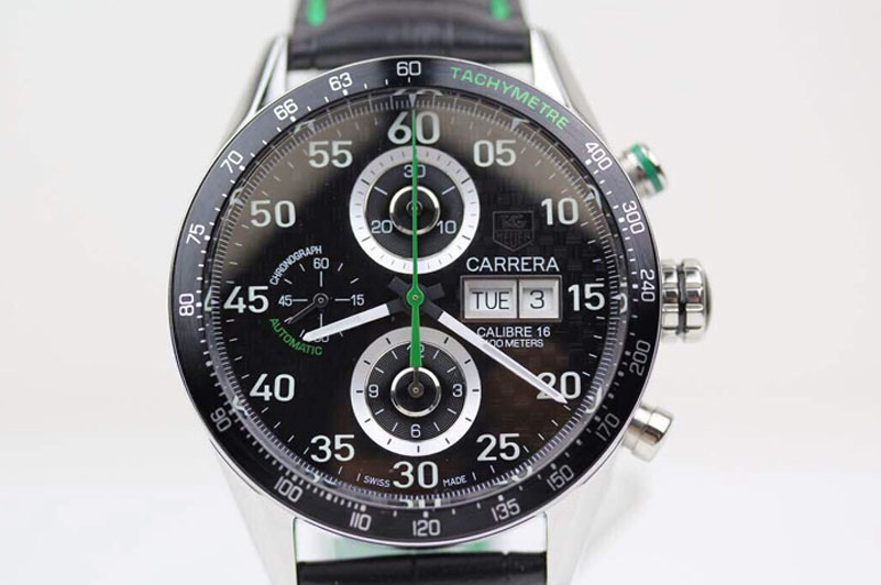 Tag Heuer Carrera Calibre 16 Day Date Chronograph Singapore Limited Edition Green