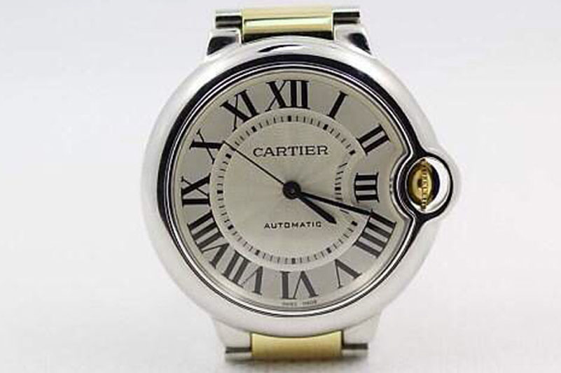 Ballon Bleu de Cartier 36mm SS White Dial on YG Wrapped SS Bracelet ETA2671