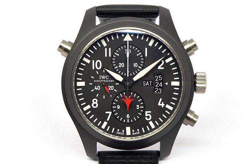 IWC Top Gun 3799 Doppel Chrono Cer/NY Black A-7750