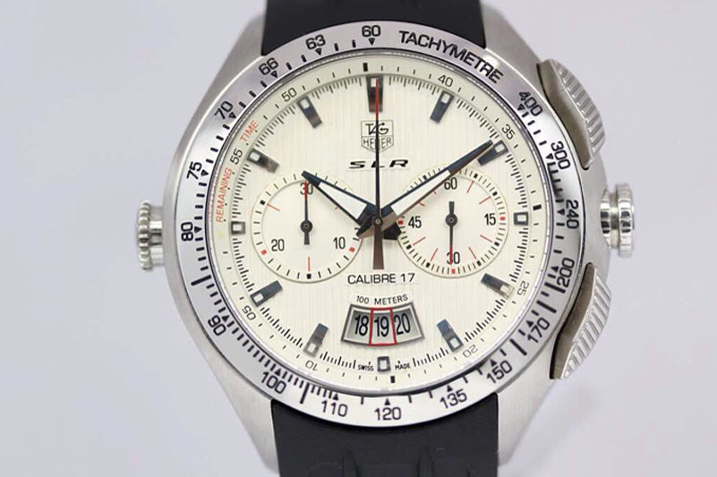 Tag Heuer SLR for Mercedez-Benz SS White Dial on Rubber
