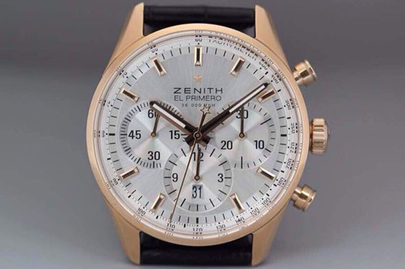 Zenith El Primero Chrono Asian 7750 SS/LE White