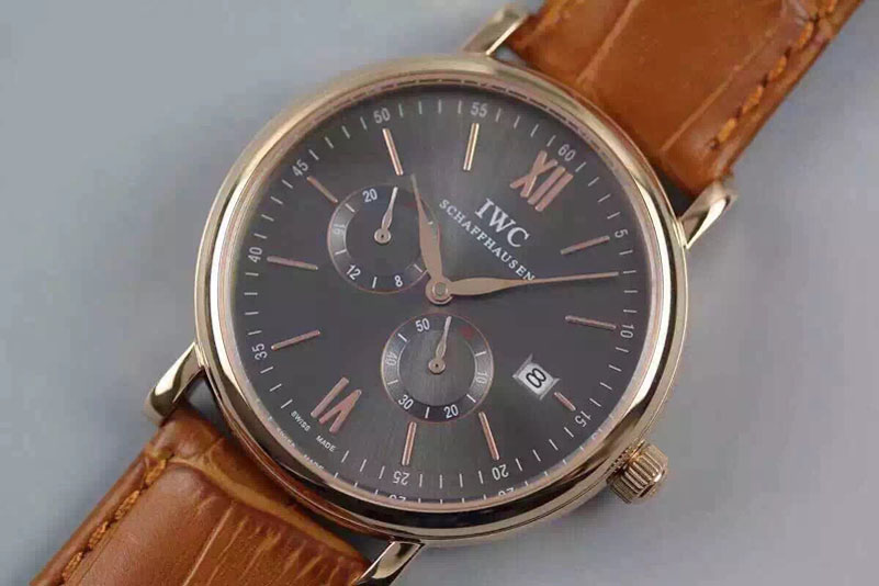 IWC Portofino Automatic RG/LE Brown Dial MIYOTA 8219