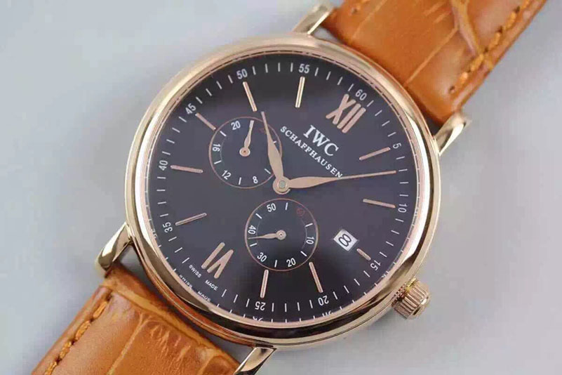 IWC Portofino Automatic RG/LE Black Dial MIYOTA 8219