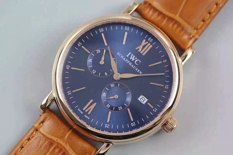 IWC Portofino Automatic RG/LE Blue Dial MIYOTA 8219
