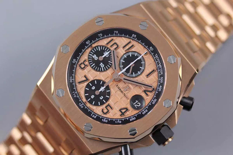 Audemars Piguet Royal Oak Offshore 2014 Gold Theme JF 1:1 Best Edition on RG Bracelet A3126