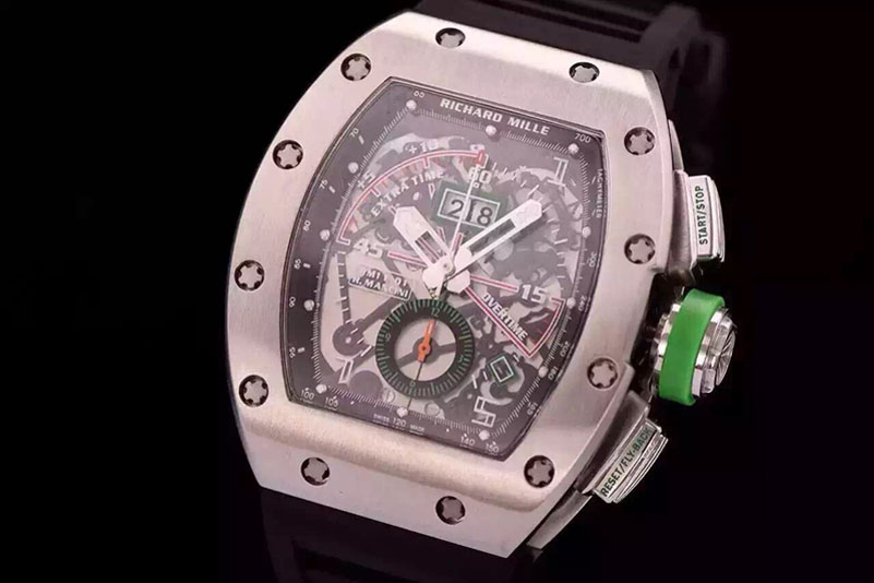 Richard Mille RM011-01 Flyback Chronograph Watches SS/RU Asian 7750