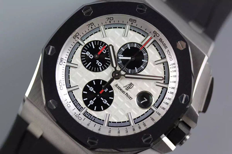 Audemars Piguet Royal Oak Offshore 44mm SS JF 1:1 Best Edition on Black Rubber Strap A3126