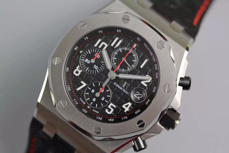 Audemars Piguet Royal Oak Offshore 2014 Noob 1:1 Best Edition Black Theme on Black Leather Strap A3126