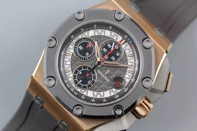 Audemars Piguet Royal Oak Offshore 44mm RG Cermet Bezel Michael Schumacher 1:1 JF Best Edition A3126 (Free XS Strap)