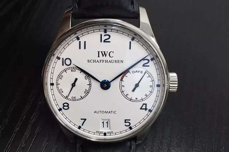 IWC Portuguese Real power reserve IW500705 1:1 Best Edition on Black Leather Strap A52010