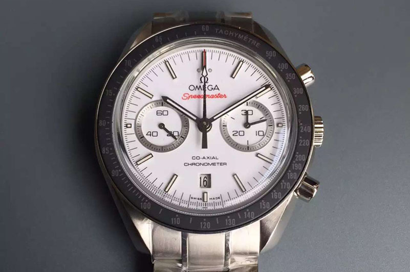 Omega Speedmaster Professional Moonwatch Chronograph White dial Best Edition on SS Bracelet A9300