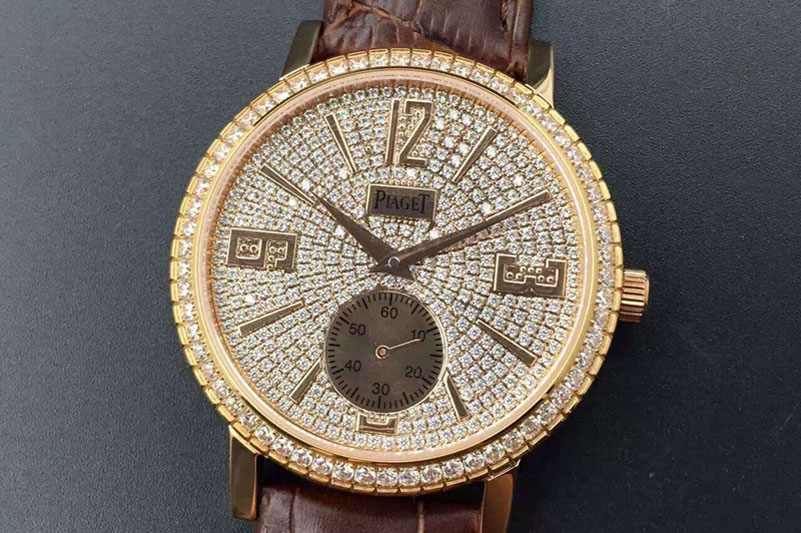 Piaget 41mm RG/LE Full Diamond A2824
