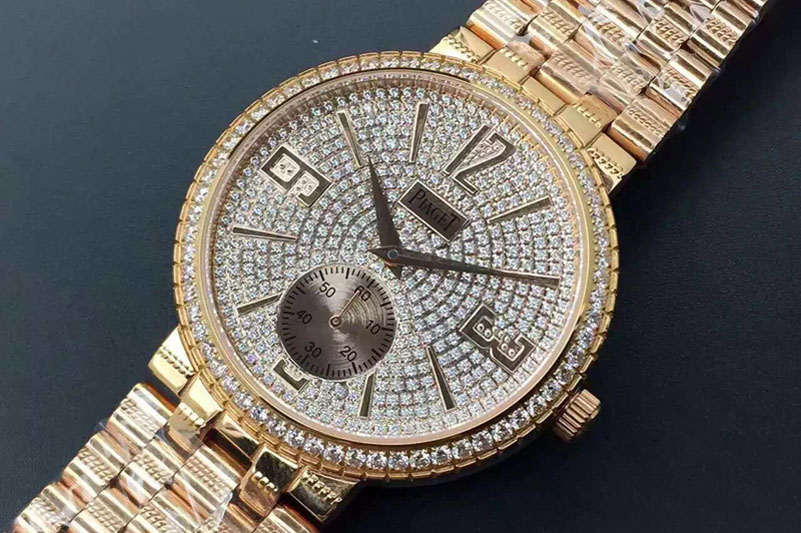 Piaget 41mm RG/RG Full Diamond A2824