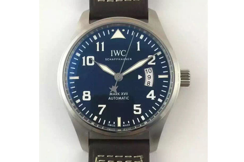 IWC Mark XVII Le Petit Prince V6F 1:1 Best Edition on Brown Leather Strap A2892