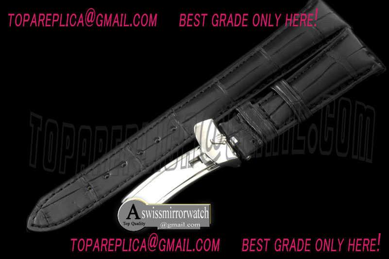 Rolex Black Croc Strap SS 20/16 / New Insignia Buckle
