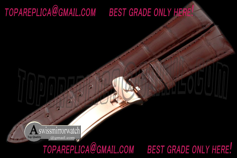 Rolex Brown Croc Strap RG 20/16 / New Insignia Buckle