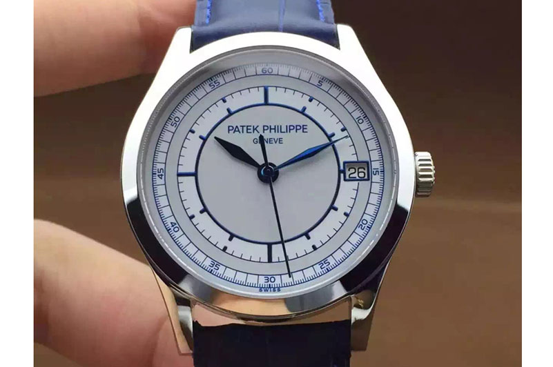 Patek Philippe 5296 Calastrava SS/Blue LE White A324