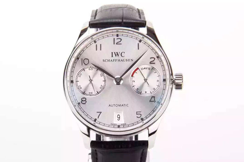 IWC Portuguese Real PR IW5007 ZF 1:1 Best Edition White Dial on Black Leather Strap A52010
