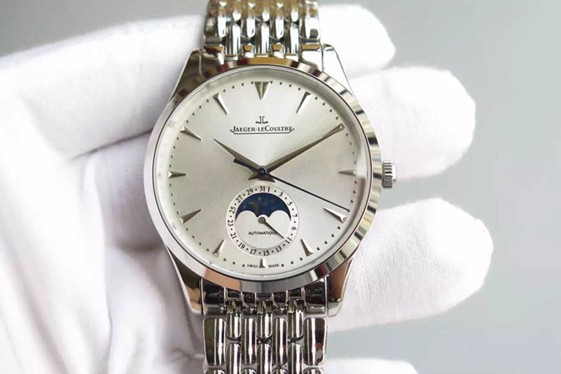 Jaeger LeCoultre Moonphase SS/SS White Dial Cal.925