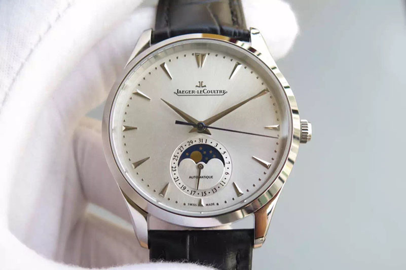 Jaeger LeCoultre Moonphase SS/LE White Dial Cal.925