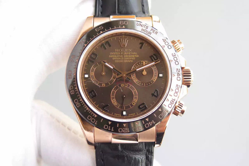 Rolex Daytona Daytona 116515 JF RG/Cer/LE Brown A-7750 V2