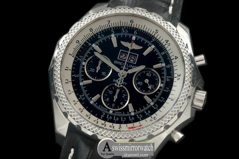 Breitling Bentley 6.75 Big Date SS/LE Black A-7750