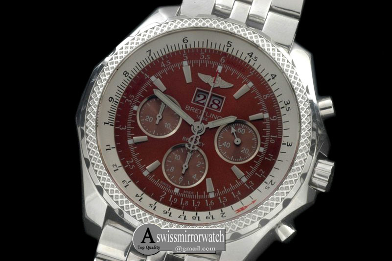 Breitling Bentley 6.75 Big Date SS/SS Brown A-7750