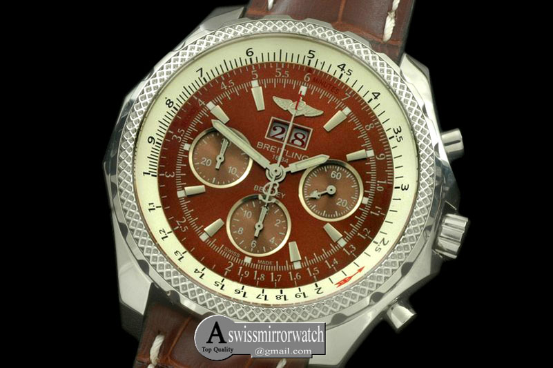 Breitling Bentley 6.75 Big Date SS/LE Brown A-7750