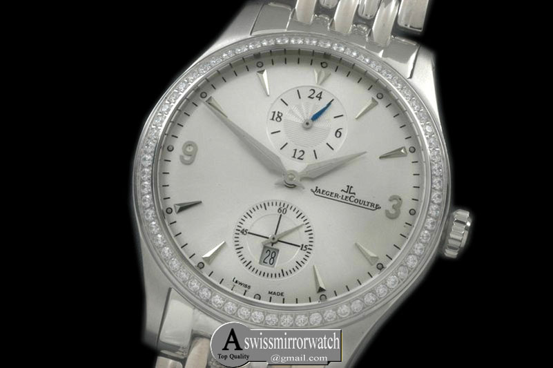 Jaeger-LeCoultre Master Duo Time SS/SS White Asian 2824