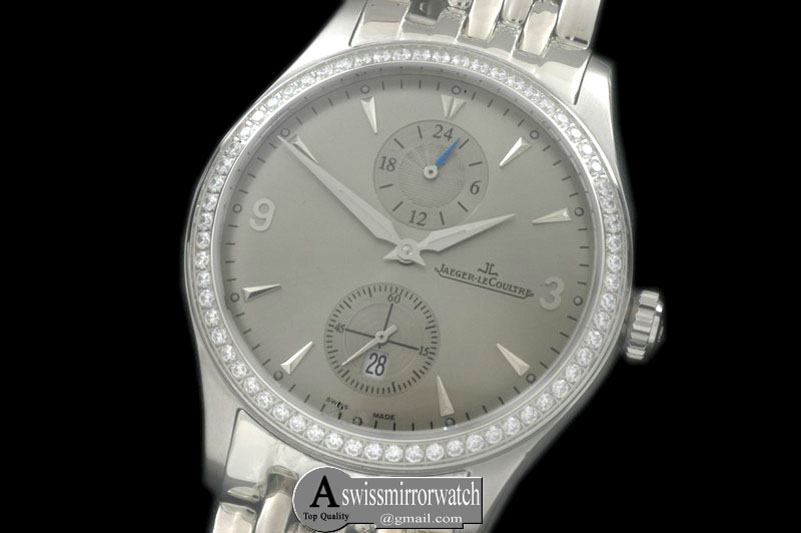 Jaeger-LeCoultre Master Duo Time SS/SS Grey Asian 2824