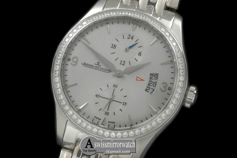Jaeger-LeCoultre Master Duo Time SS/SS White Asian 2824