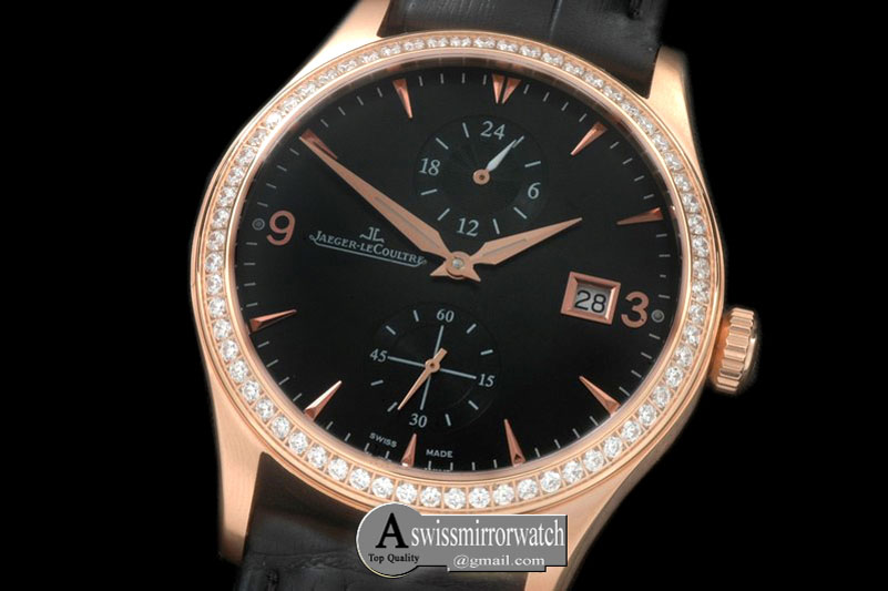 Jaeger-LeCoultre Master Duo Time RG/LE Black Asian 2824