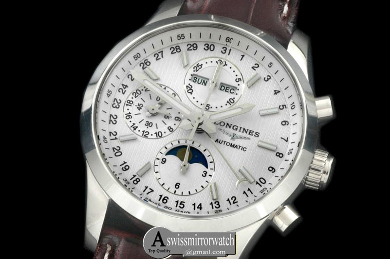 Longines Master Chrono/Calender SS/LE White Asia 7751
