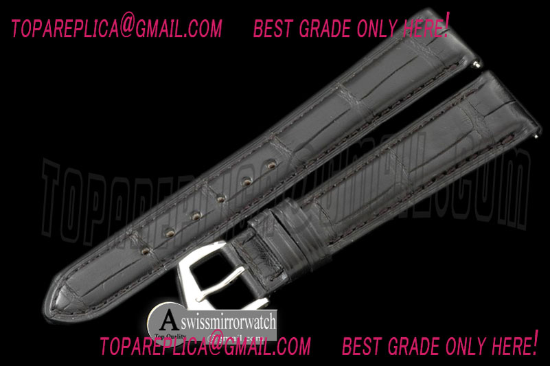 Patek Philippe Black Croc Strap SS 20/16 / Insignia Buckle