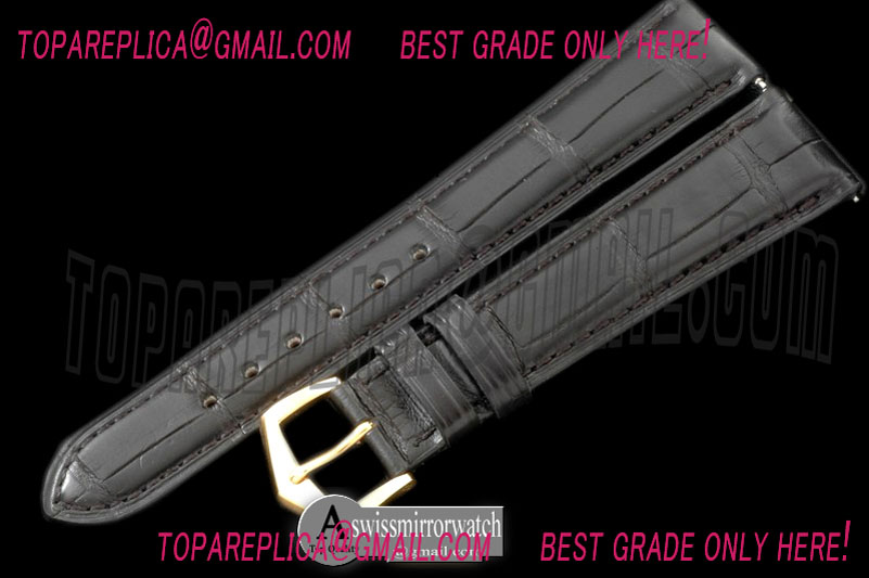 Patek Philippe Black Croc Strap YG 20/16 / Insignia Buckle