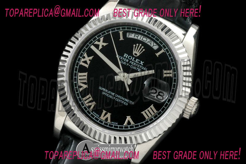 Rolex DayDate Fluted White Roman SS/LE Asian 2813