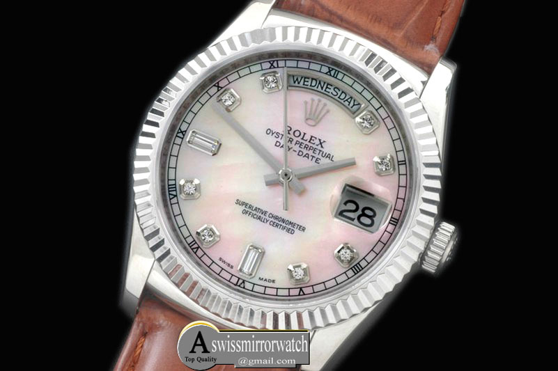 Rolex DayDate Fluted M-Pink SS/LE Asian 2813