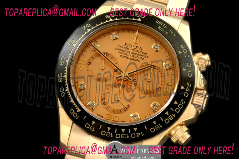 Rolex Daytona 116528 YG/YG Gold Diam A-7750 Sec@6