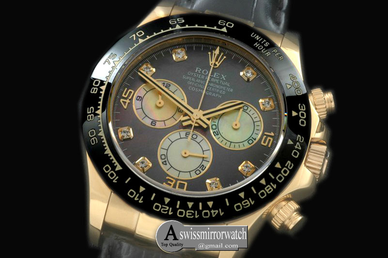 Rolex Daytona 116528 YG/LE M-Grey Diam A-7750 Sec@6