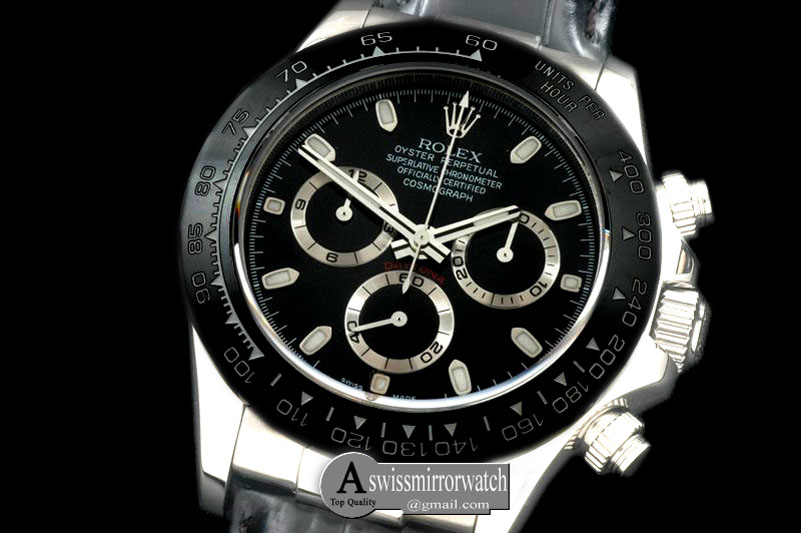 Rolex Daytona 116506 SS/Cer/LE Black A-7750 Sec@6