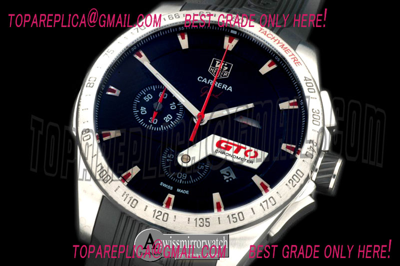 Tag Heuer Carrera GTO Chrono SS/NY Black/Red Jap OS20 Quartz