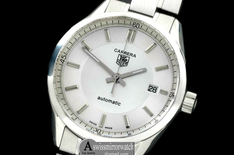 Tag Heuer Carrera Automatic Men SS/SS White Asian 2824-2 [TG10043]