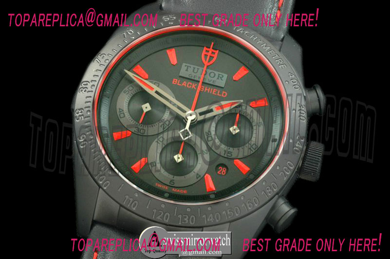 Tudor FastRider DLC ZF 1:1 Best Edition on Black Leather Strap A7753