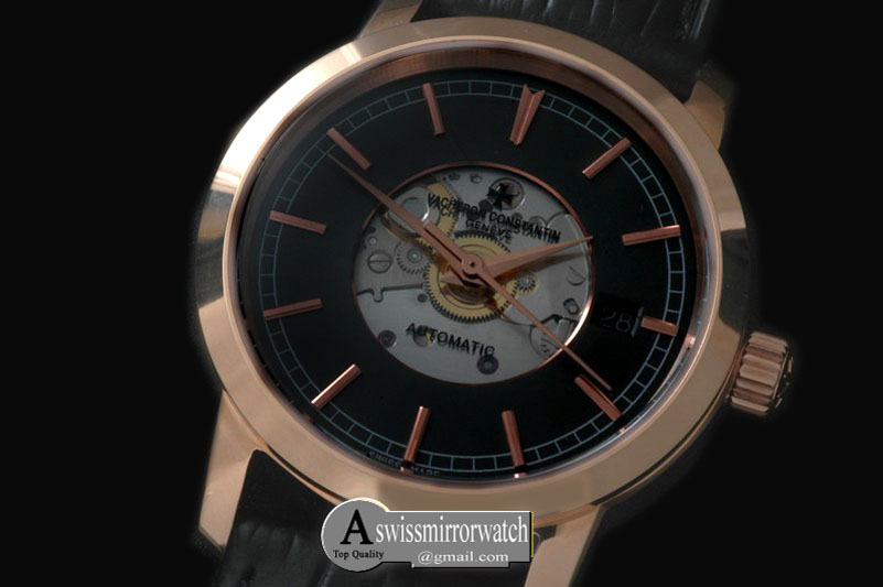 Vacheron Constantin Matte Skeleton Automatic RG/LE Black Asian Eta 2824