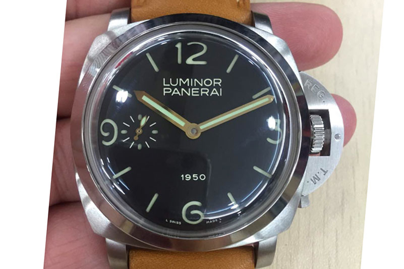 Panerai PAM 127 E ZF 1:1 Best Edition on Brown Leather Strap A6497 with Y-Incabloc